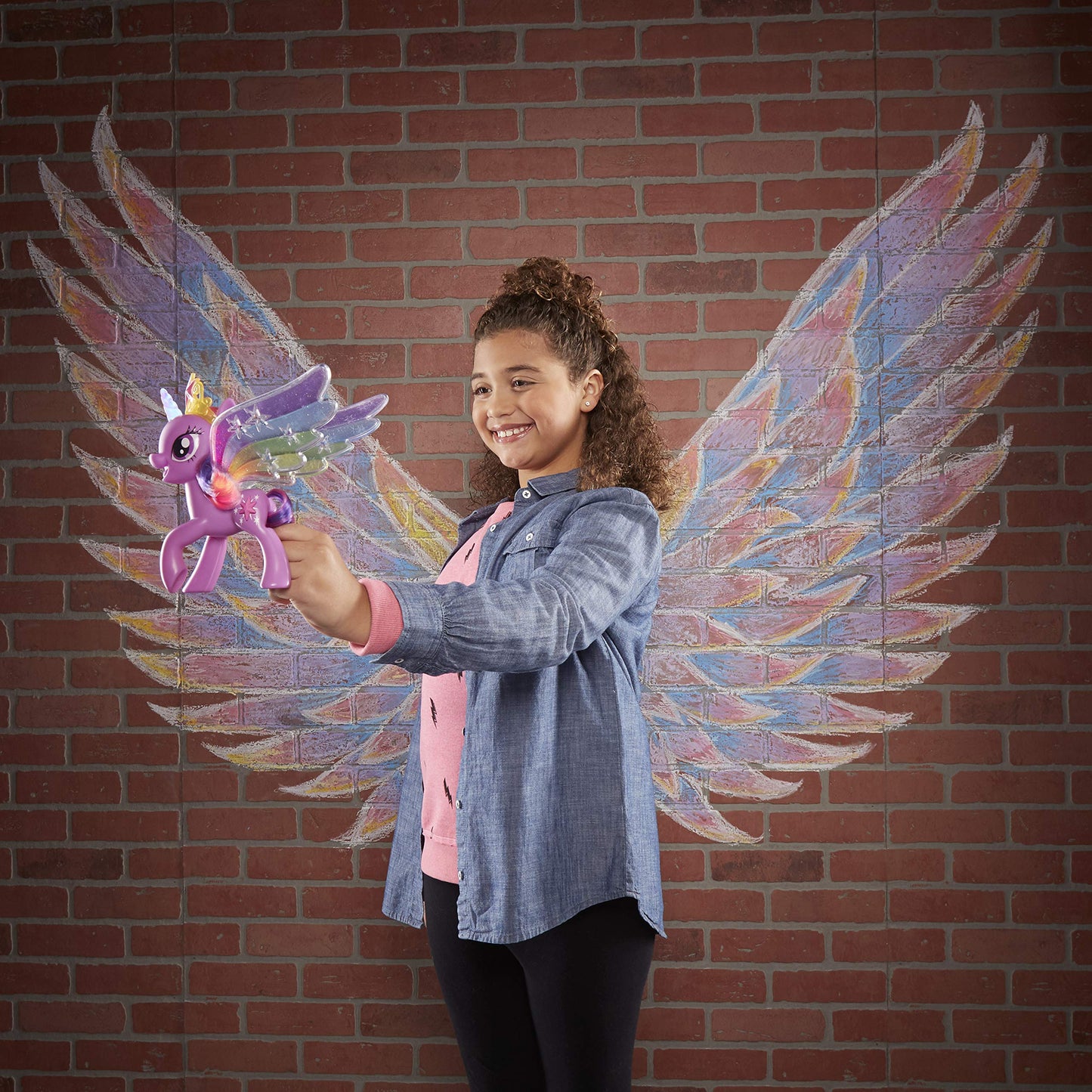 My Little Pony Toy Rainbow Wings Twilight Sparkle - Purple Pony Figure with Lights and Moving Wings, Kids Ages 3 Years Old and Up