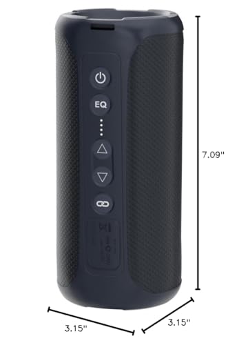 Ortizan Bluetooth Speakers, 40W Loud Portable Wireless Speaker, IPX7 Waterproof Shower Speakers with Bluetooth 5.3, Deep Bass, LED Lights, Stereo Pairing for Home/Party/Outdoor/Beach, Gift Ideas