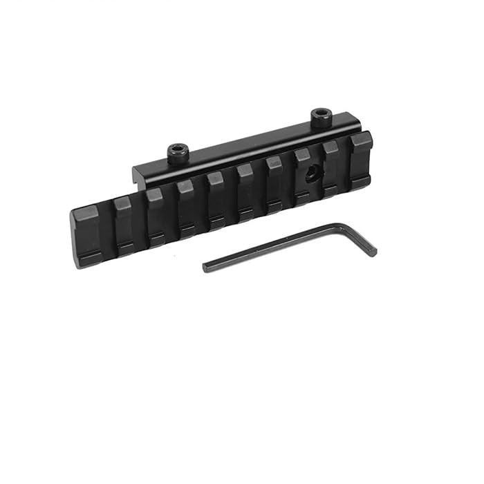Tacgle 3/8" 11mm Dovetail to 7/8" 20mm Converter Picatinny Rail Adapter, Low Profile Scope Mount Conversion Adapter Base Riser Mount
