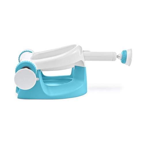 Summer My Bath Seat for Sit-Up Baby Bathing, Sure & Secure Suction Cups, ASTM Safety Tested & Approved, Backrest for Assisted Sitting, Easy Setup & Storage, Aqua
