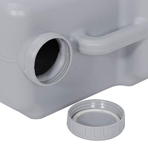 Saturnpower 6.6 Gallon Portable Toilet, Flush Porta Potty, High Density Polyethylene Density Polyethylenewith Detachable Tank for Camping, RV, Boating, Trips and Other Recreational Activities