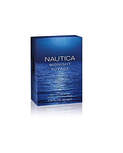 Nautica Midnight Voyage Eau de Toilette, Vegan Formula, Eau de Toilette Spray, Spicy Scent of Pink Pepper and Mesmerizing Amber, 1.6oz