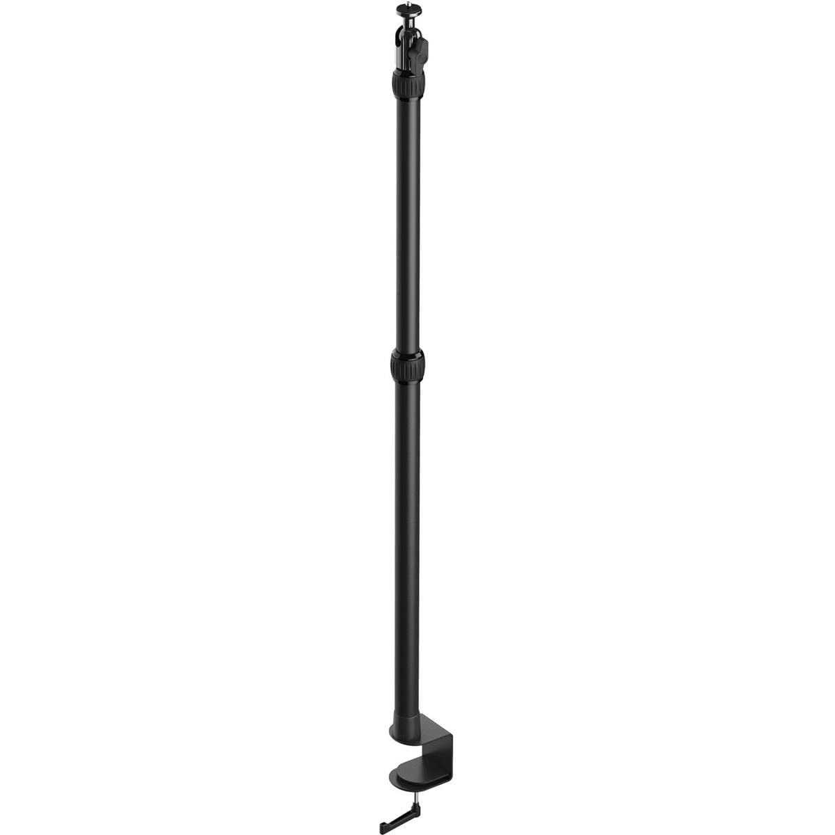 Elgato Master Mount L - Premium Desk Clamp with Pole extendable up to 125cm/49in and 1/4 inch Thread to Mount Lights,Cameras, and Microphones,perfect for Streaming, Videoconferencing and Studios,Black