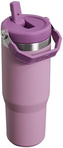 Stanley IceFlow Stainless Steel Tumbler - Vacuum Insulated Water Bottle for Home, Office or Car Reusable Cup with Straw Leak Resistant Flip Cold for 12 Hours or Iced for 2 Days, Lilac, 30 OZ / 0.89 L