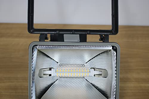 Familite R7S LED Bulb 118MM, 10W Dimmable J118 Flood Light, 50-75W Halogen T3 Replacement for Torchiere Wall Sconce Work Light Banker Light (Warm White, Pack of 2)