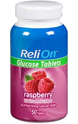 ReliOn Glucose Tablets Bundle of Fruit Punch, Tropical Fruit, Grape, Orange, and Raspberry