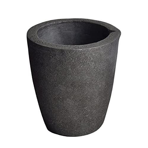 Crisol de Fundición de Grafito y Arcilla MegaCast #4 8KG para Horno, Soplete, Fundición y Refinación de Oro, Plata, Cobre, Latón y Aluminio