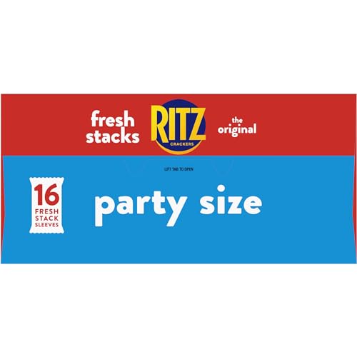 RITZ Fresh Stacks Original Crackers, Party Size, Christmas Crackers, Holiday Crackers, 23.7 oz (16 Stacks)