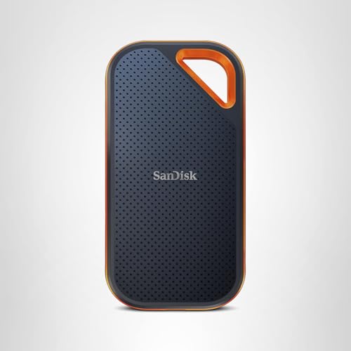 SanDisk 1TB Extreme PRO Portable SSD - Up to 2000MB/s - USB-C, USB 3.2 Gen 2x2, IP65 Water and Dust Resistance, Updated Firmware - External Solid State Drive - SDSSDE81-1T00-G25
