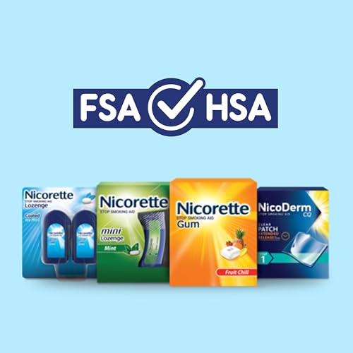 Nicorette 4mg Nicotine Gum to Help Quit Smoking - Fruit Chill Flavored Stop Smoking Aid, 160 Count