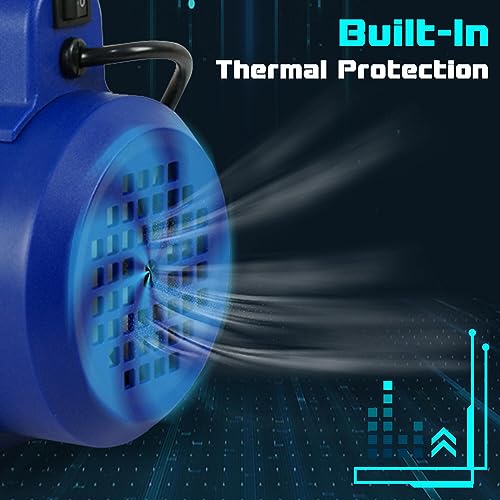 ZENY 3.5CFM Single-Stage 5 Pa Rotary Vane Economy Vacuum Pump 3 CFM 1/4HP Air Conditioner Refrigerant HVAC Air Tool R410a 1/4" Flare Inlet Port, Blue