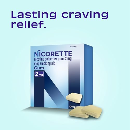 Nicorette 2mg Nicotine Gum to Quit Smoking , Unflavored, Original, 170 Count