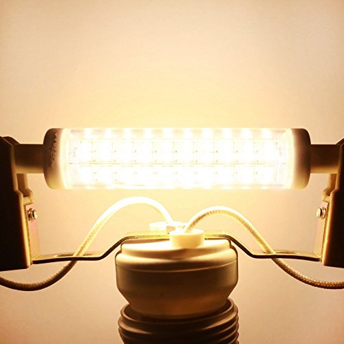 Familite R7S LED Bulb 118MM, 10W Dimmable J118 Flood Light, 50-75W Halogen T3 Replacement for Torchiere Wall Sconce Work Light Banker Light (Warm White, Pack of 2)