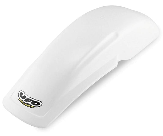 UFO Plastics RR FND WH UNI 125/250/500 Body Plastics Universal Plastic Fender WHT UNIVERSAL REAR FENDER WHITE - PP01109-041