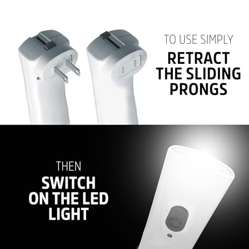 Energizer Weatheready Rechargeable LED Flashlight, Emergency Flashlight for Hurricane Supplies and Survival Kits, Flash Light with Convenient Plug-in Design, Pack of 3