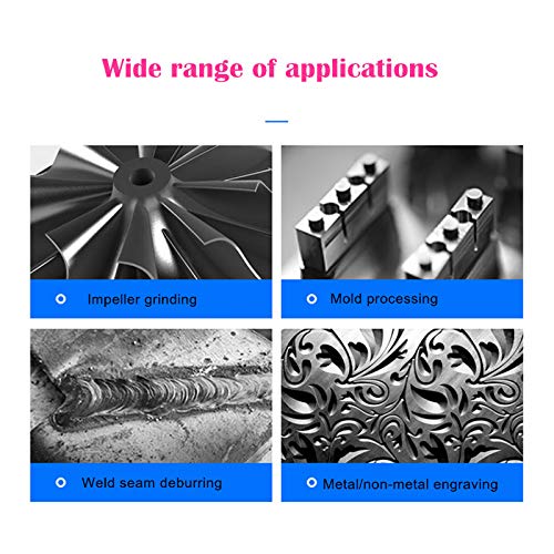 KangTeer Carbide Burrs 4pcs 12mm Dia 1/4" Shank Single Cut Tungsten Carbide Rotary File Cutting Burs Tool Rotary Drill Die Grinder Bits (4x1/4)