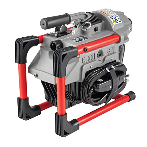RIDGID 66497 K-60SP-SE Sectional Machine, Sectional Sewer Machine with A-61 Auger Tool Kit and A-62 Drain Cable Kit, Drain Cleaner Machine