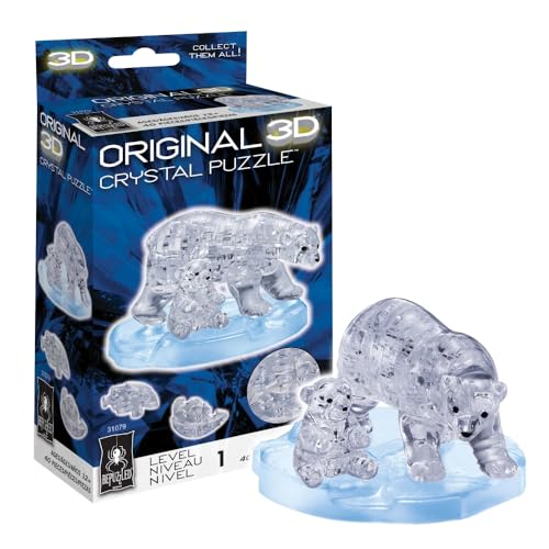 BePuzzled | Polar Bear Original 3D Crystal Puzzle, Ages 12 and Up
