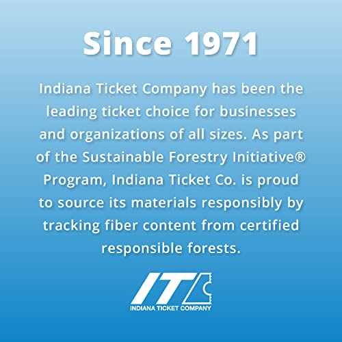 INDIANA TICKET CO. 2,000 Pink Raffle Tickets Double Roll, Premium Quality 50/50 Raffle Tickets, Tickets for Events, Carnivals, Door Prizes, Drinks and More