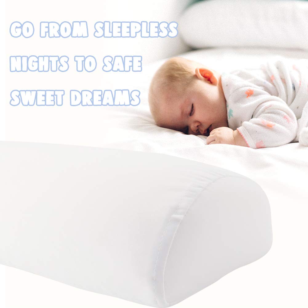 Tebery Bed Bumper for Toddlers, Memory Foam Bed Rail for Kids, Pillow Pad with Waterproof Cover Machine Washable, Safety Bed Guard Rail with Non-Slip Bottom, Bumper Bed Guard for Queen King Twin