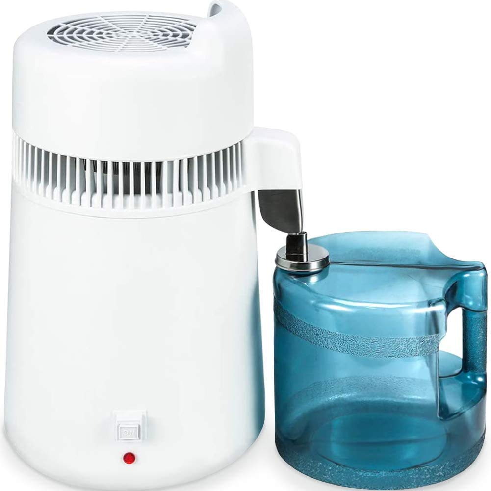 A.B Crew 1.5Gallon 6Liter 110V 900W Desktop Water Distiller Water Purifier Home Distilling Pure Water Machine with BPA-Free Container and US Plug