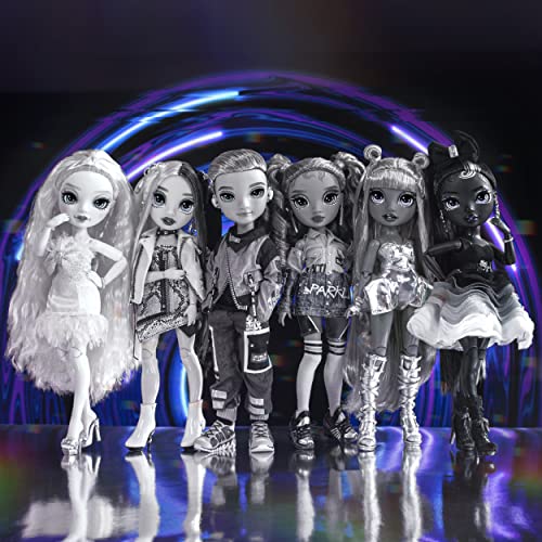 Rainbow High Shadow Series 1 Luna Madison- Grayscale Fashion Doll. 2 Metallic Grey Designer Outfits to Mix & Match, Great Gift for Kids 6-12 Years Old and Collectors