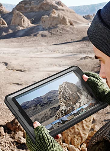 SUPCASE for Samsung Galaxy Tab A 8.0 Case SM-T295/SM-T290 (Unicorn Beetle Pro), [Built-in Screen Protector & Stand] Full-Body Heavy Duty Protective Tablet Case for Galaxy Tab A 8.0 (2019), Black