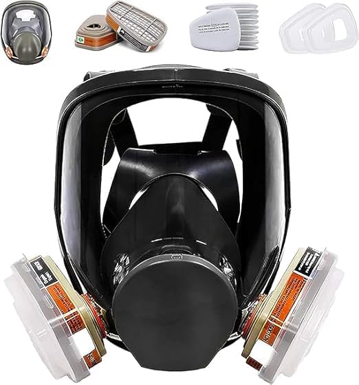 Bgs13 Full Face Respirаtor Reusable, Gas Cover Organic Vapor Mask and Anti-fog, dust-proof Face Cover, Full Face Cover, Protection for for painting, mechanical polishing, logging, welding