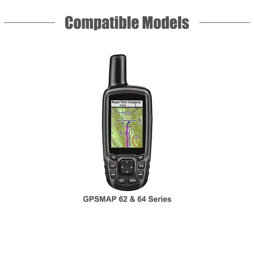 TUSITA Case Compatible with Garmin GPSMAP 62 62s 62st 62sc 62stc 64 64s 64st 64sc 64x 64sx 64csx 65 65s - Silicone Protective Cover Skin - Outdoor Handheld GPS Navigator Accessories