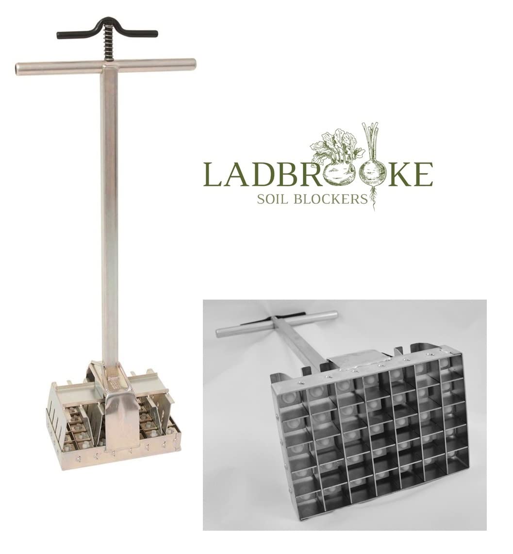 Ladbrooke Genuine Soil Block Maker - Multi 35 Commercial Long Handle, Made in England