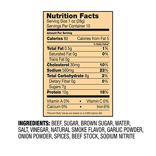 Cattleman's Cut Original Beef Jerky, 10 Ounce