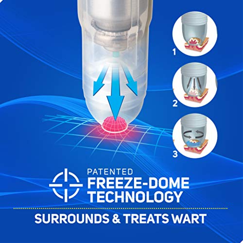 Care Science Wart Remover Freeze, 8 Applications | 1-Step Cryogenic Wart Removal for Common Warts on Hands, Elbows, & Knees or Plantar Warts on Feet