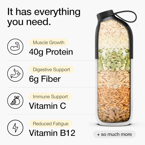 Huel Black Edition | Chocolate 40g Vegan Protein Powder | Nutritionally Complete Meal | 27 Vitamins and Minerals, Gluten Free | 17 Servings | Scoop not included to reduce plastic