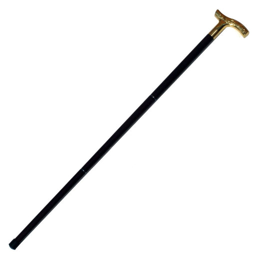 Upper Deck, LTD Victorian Style Wood Walking Stick ~ Cane with a Brass Handle, Brown