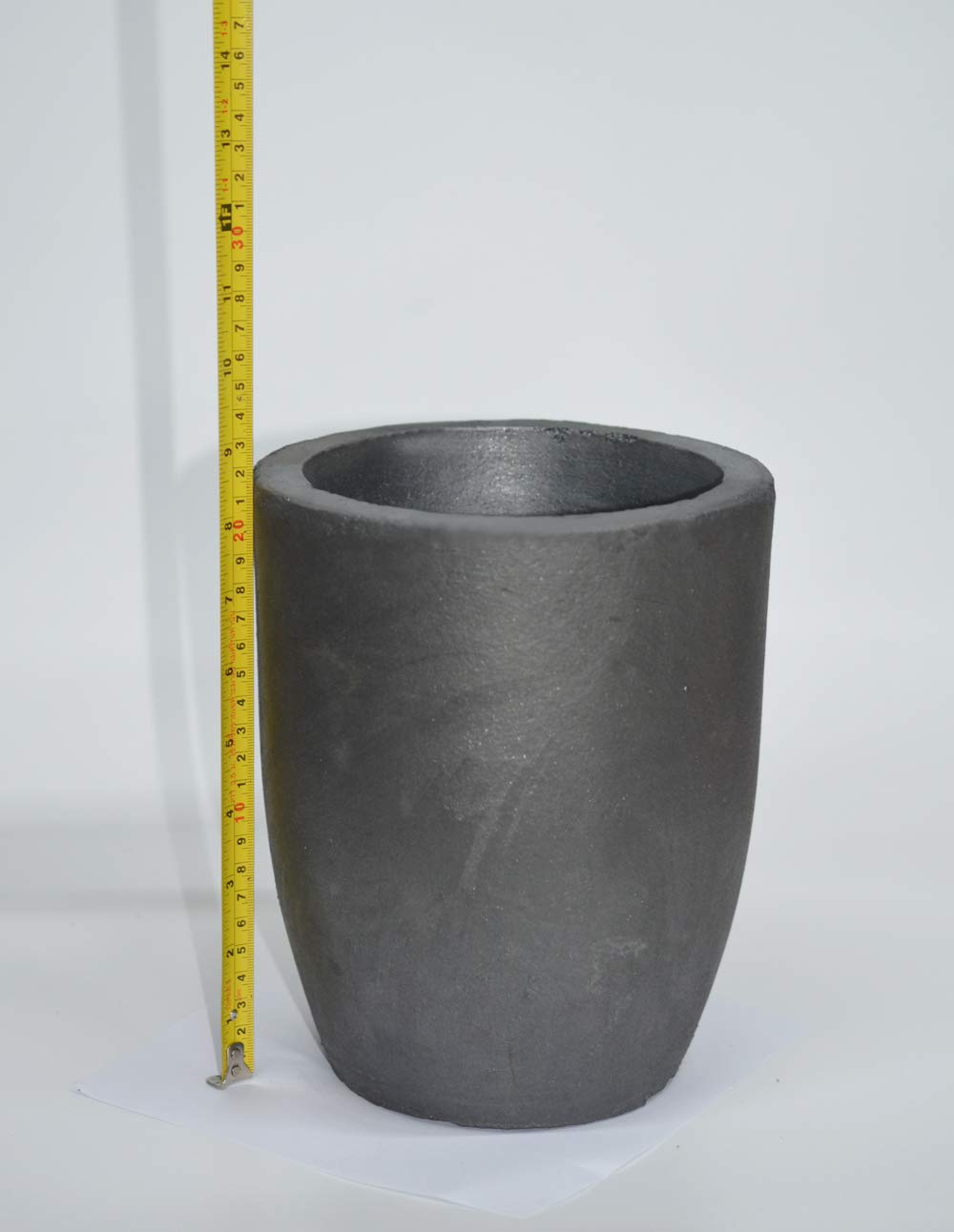 OTOOLWORLD 20KG Clay Graphite Crucible Foundry Cup Furnace Torch Melting Casting Refining Gold Silver Copper Brass Aluminum Lead Zinc and Alloys 2400ML