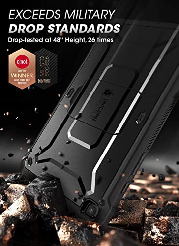 SUPCASE for Samsung Galaxy Tab A 8.0 Case SM-T295/SM-T290 (Unicorn Beetle Pro), [Built-in Screen Protector & Stand] Full-Body Heavy Duty Protective Tablet Case for Galaxy Tab A 8.0 (2019), Black