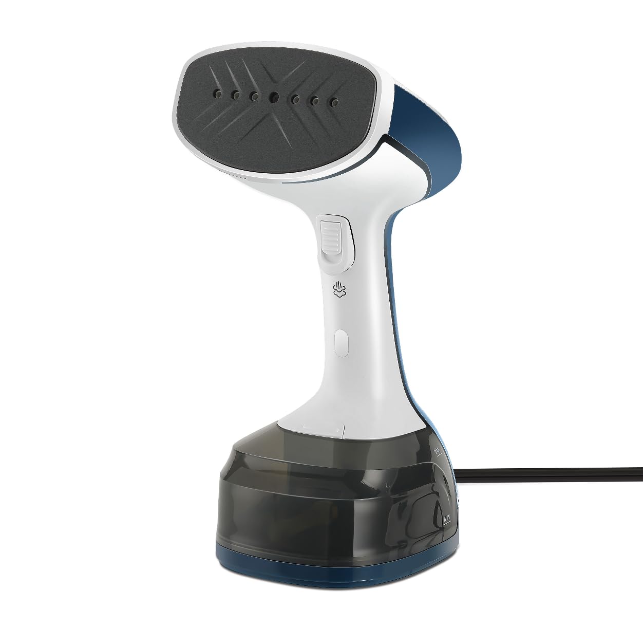 Sunbeam 1200W Steam Burst Handheld Steamer for Clothes, Dual Steam Settings, 30-Second Fast Head-Up, Bristle Brush Attachment, White and Blue Finish