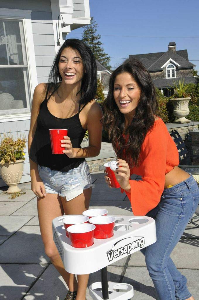 Portable Beer Pong Table/Tailgate Game with Backpack Carry Case and Balls