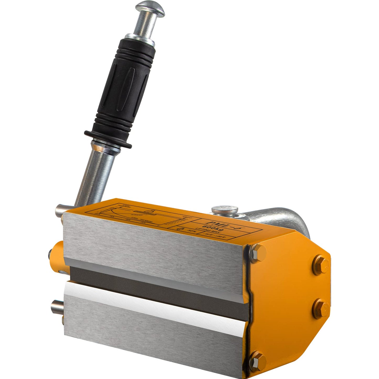 Happybuy Steel Magnetic Lifter 1320 LB Metal Lifting Magnet 600 KG Neodymium Magnetic Lift Hoist Shop Crane(600KG)