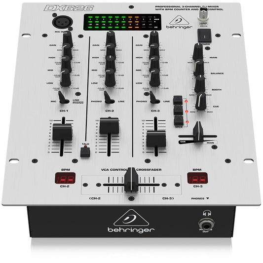 Behringer Pro Mixer DX626 3-Channel DJ Mixer