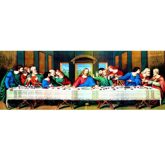 pigpigboss The Last Supper Diamond Painting 5D DIY Diamond Painting by Numbers Rhinestone Religion Painting Home Decor Gift (31.5 X 11.8 inches)