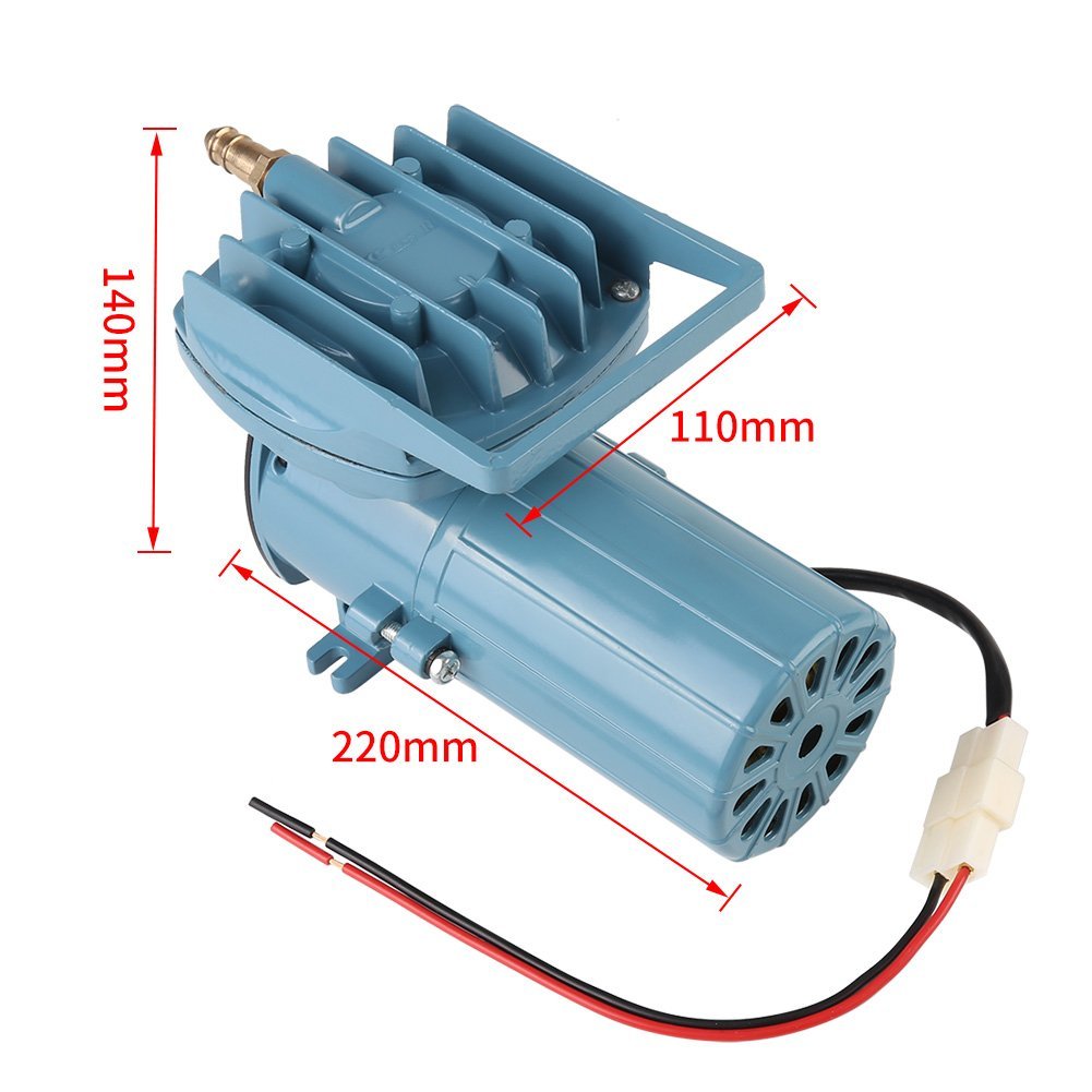 Fdit Air Pump Aerator for Fish Pond Aquaculture Aquarium Accessory Tool Oxygen Supplies DC 12V 35W