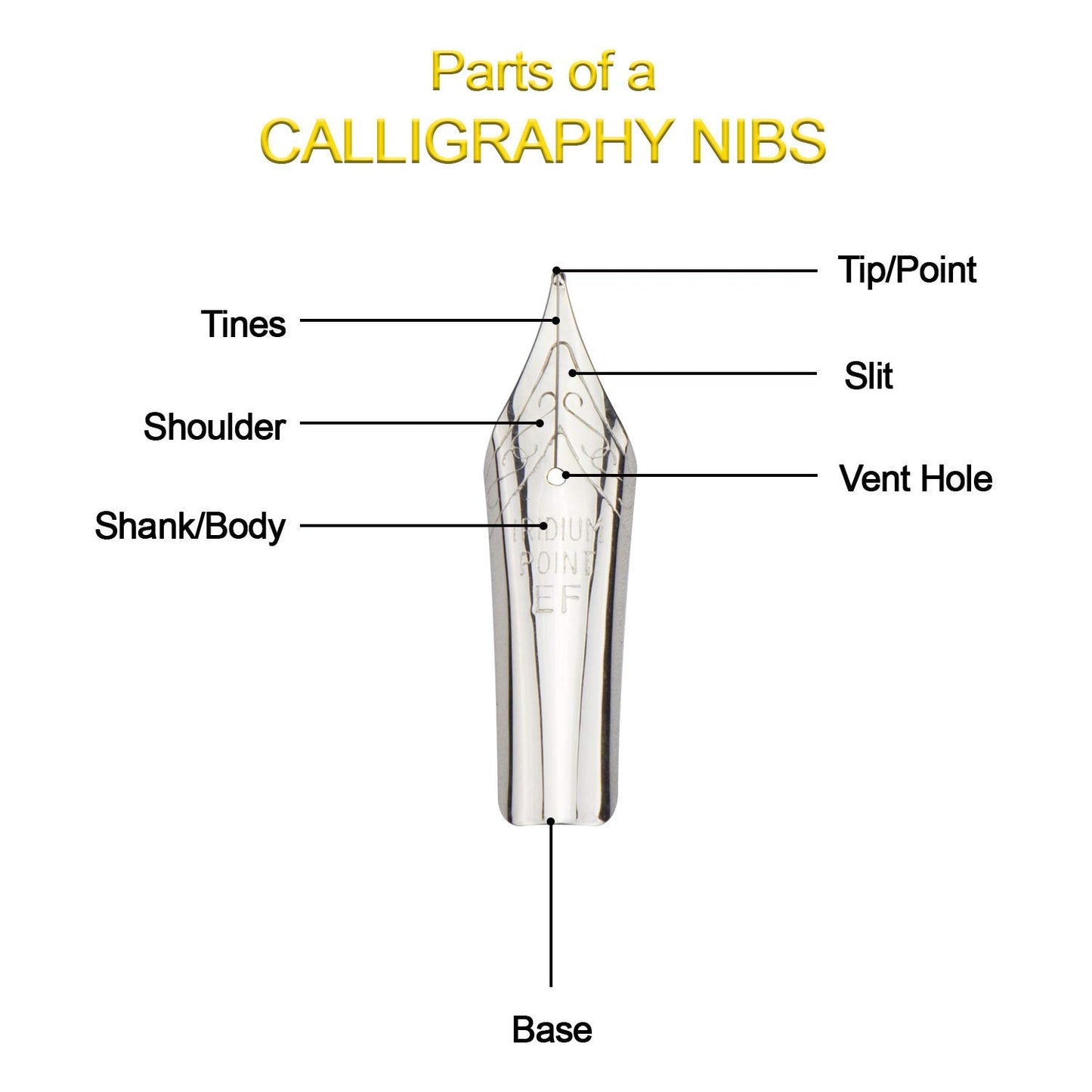 Trustela Office Supplies Calligraphy Nibs, 18 Calligraphy Pen Nibs, Dip Pen Nibs, Feather Pen Nibs, Quill Pen Nibs, Ink Pen Nibs, Fountain Pen Nibs