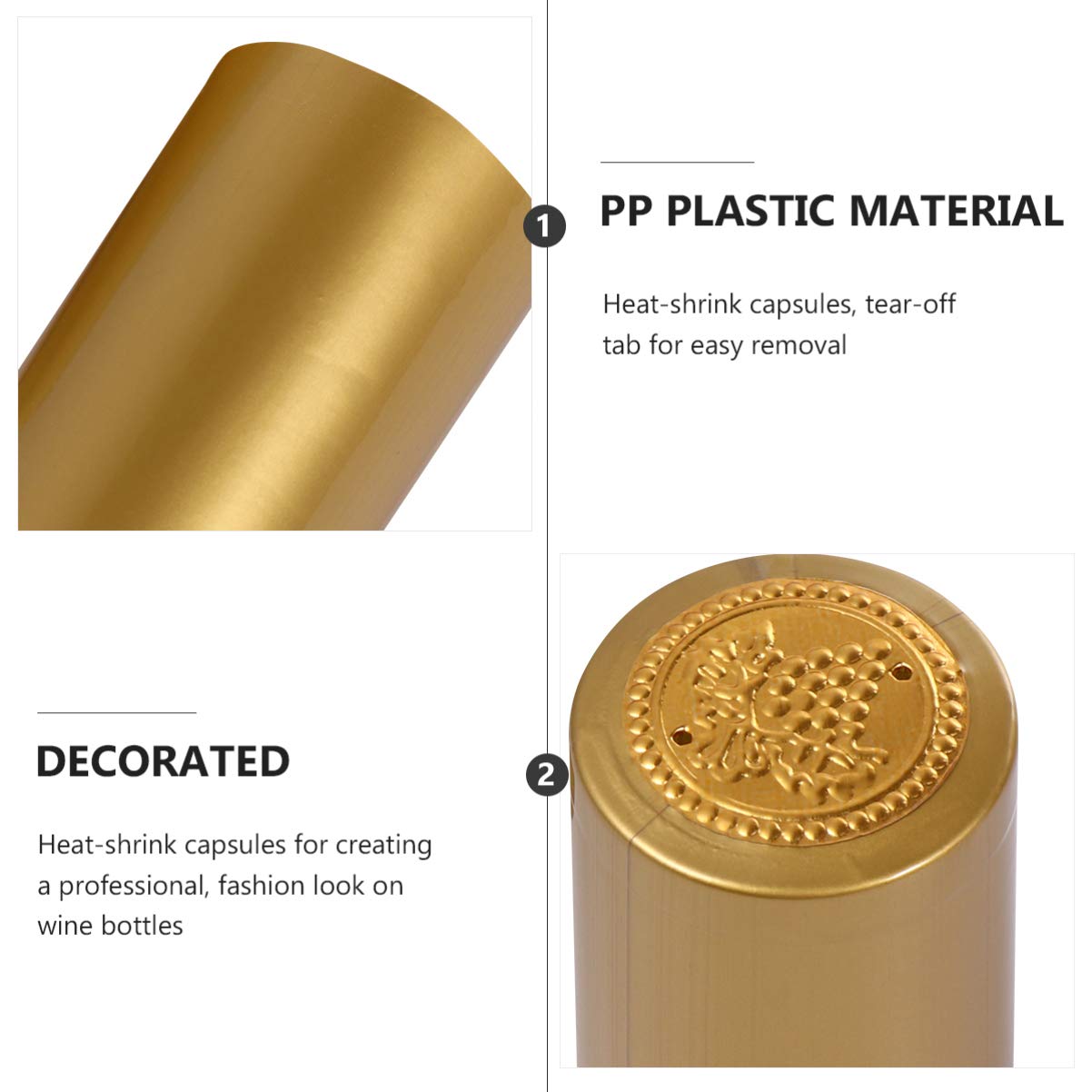 100pcs heat shrink capsules PVC Heat Shrink Capsules Wine Bottle Seal Capsules Wine Shrink Wrap Cap For Wine Cellars pvc heat shrink capsules Bottle