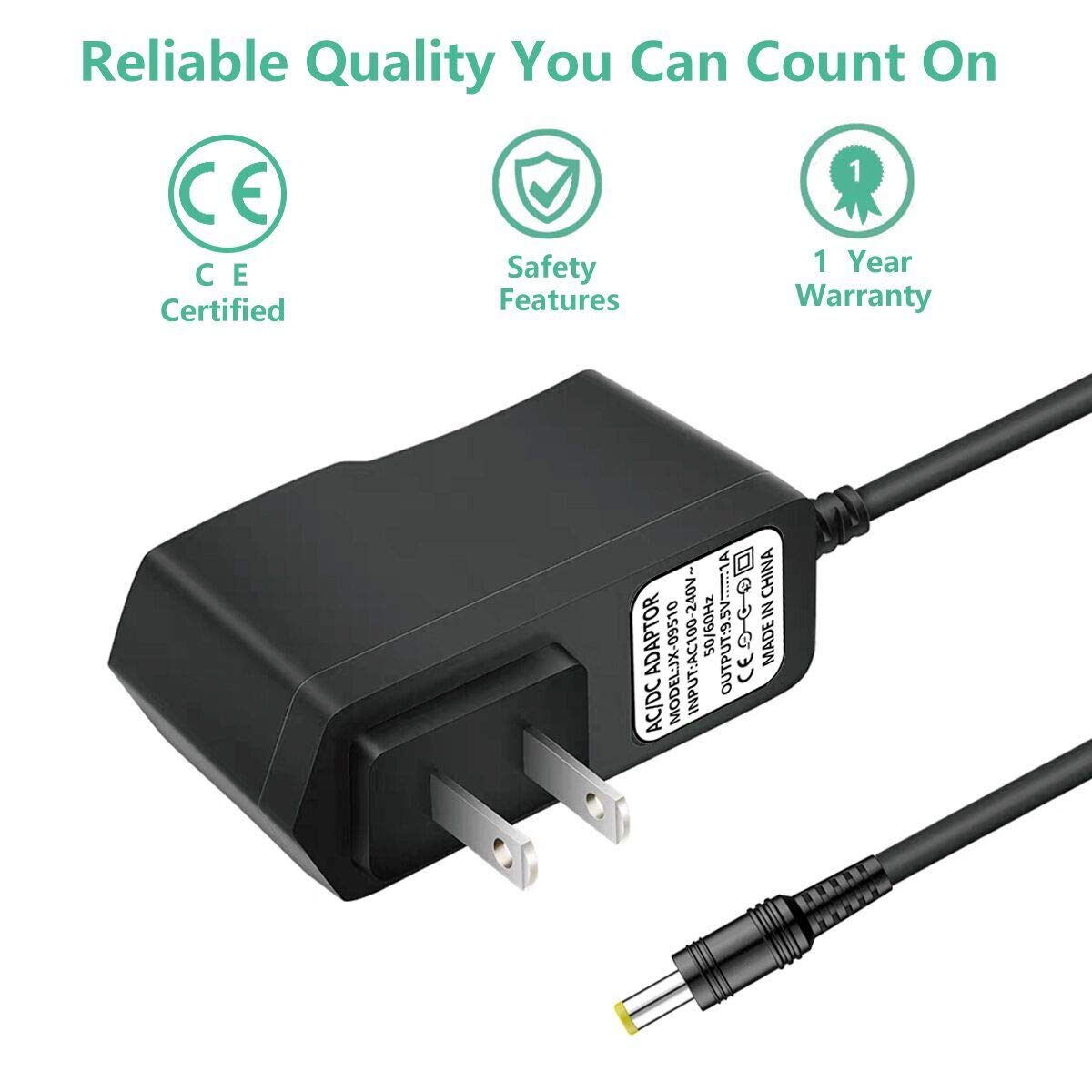 New Adapter for Casio Keyboards SA-46 SA-47 SA76 SA-77 SA-78 LK-120 LK-125 LK-127 LK-160 LK-165 LK-240 LK-247 LK-280 CTK-240 CTK-245 CTK-1100 CTK-1150 CTK-1200 CTK-2080 CTK-2300 Power Supply Charger