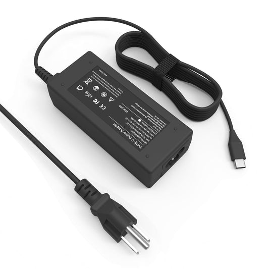 USB C Chrome Laptop Charger 45W for Lenovo Chromebook C330 100e 300e 500e S330 C340-11 C340 S340 Power Cord for Lenovo Chromebook Flex 5 Flex 3 for Lenovo Thinkpad L13 Yoga Series Type C AC Adapter