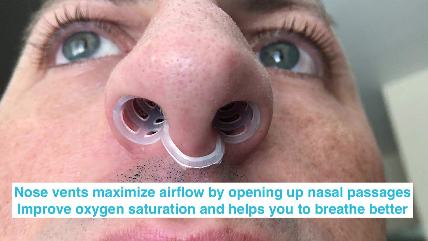 Nostril Opener by Snore Bastion -12 Nasal Dilators for Sleeping - Soft Silicone Nose Breathing Inserts - Nasal Cones - Nose Plugs for Snoring - Snore Silencer Sinus Vents - Nose Vents