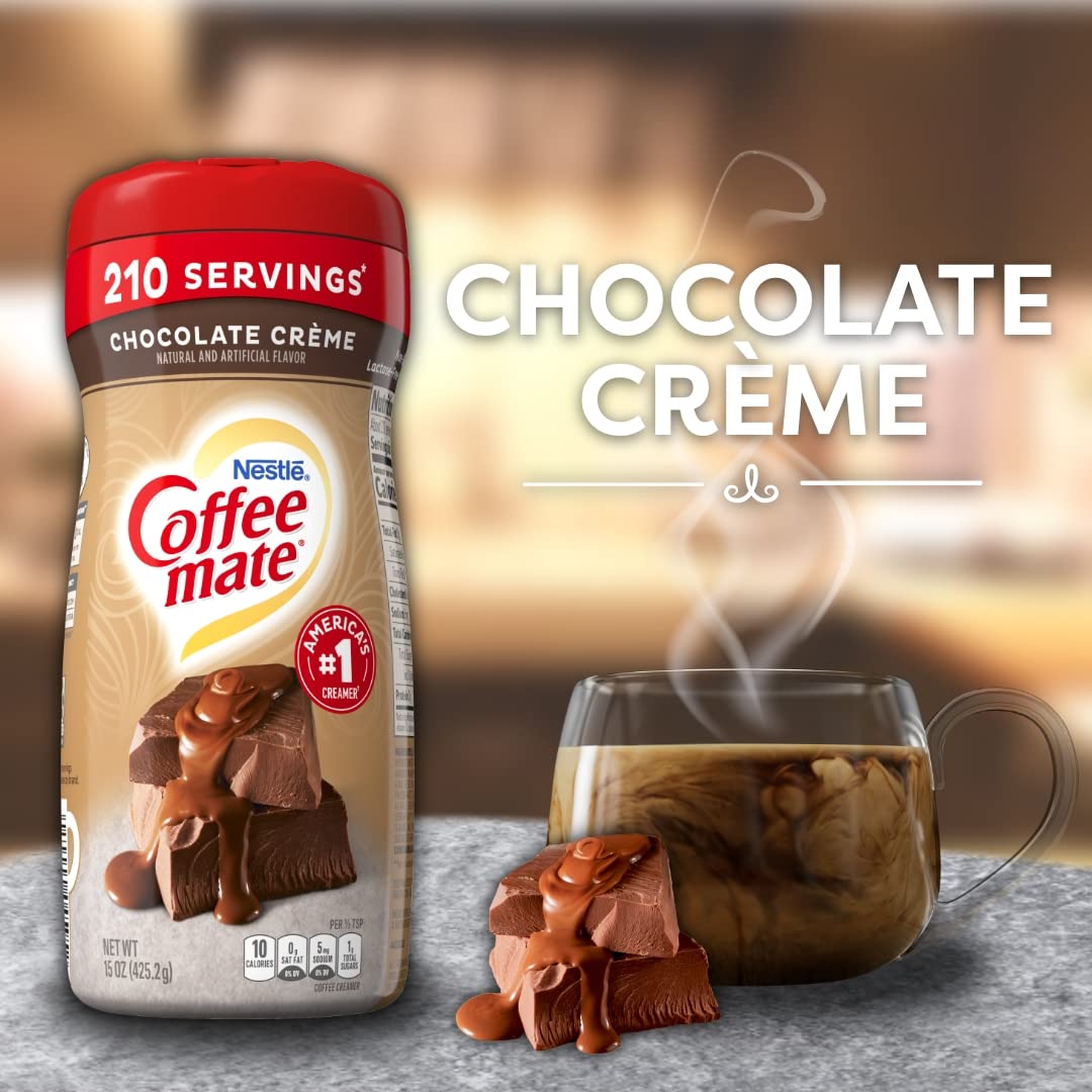 Nestle Coffee Mate Coffee Creamer Creamy Chocolate, Pack of 6 (15 Ounce)