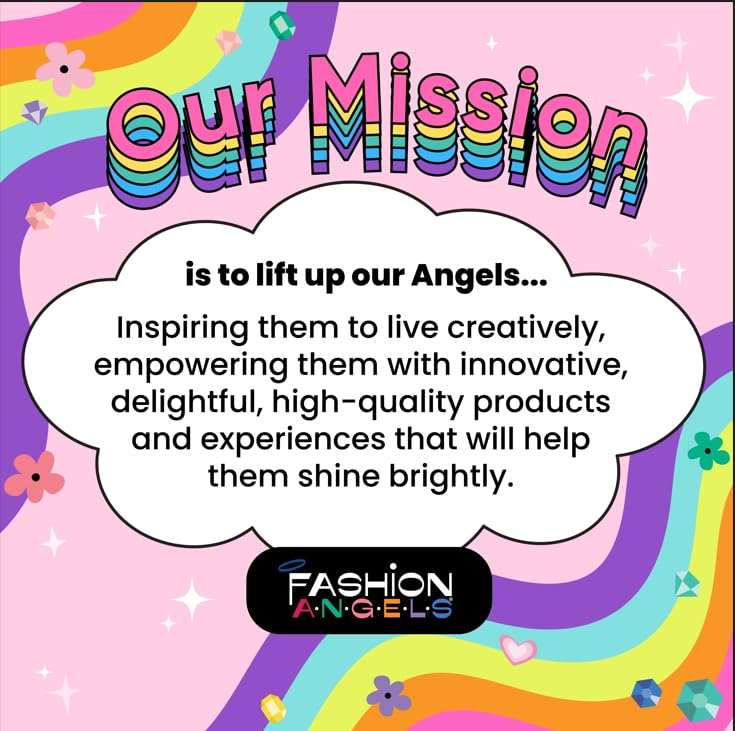 Fashion Angels Fashion Design Sketch Portfolio - Sketch Book for Beginners, Sketch Pad with Stencils and Stickers for Kids 6 and Up, Brown(Covers May Vary)