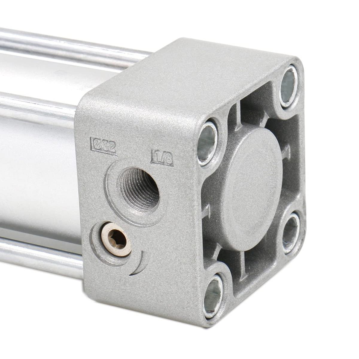 Baomain Pneumatic Air Cylinder SC 32-200 32mm Bore 200mm Stroke Screwed Piston Rod Dual Action (1PCS)